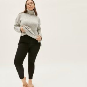 Everlane The Curvy Authentic Stretch High-Rise Skinny Jean, Black, 27